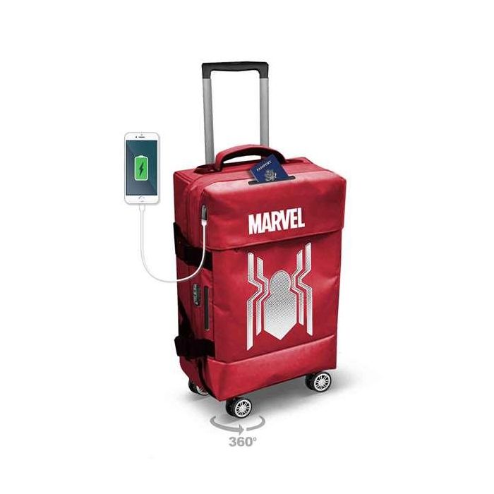 Karactermania Maleta de cabina Spiderman Spider 4 ruedas 35 x20 x55 cm 1