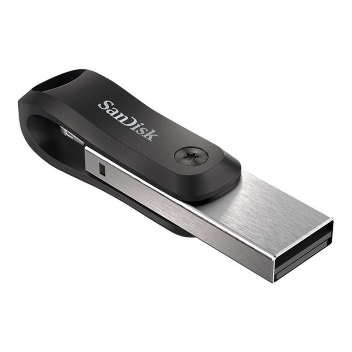 SanDisk Stick iXpand Go 64GB USB 3.2 Gen 2 / Lightning, para Apple, Negro/Plata 2 SanDisk Stick iXpand Go 64GB USB 3.2 Gen 2 / Lightning, para Apple, Negro/Plata 2