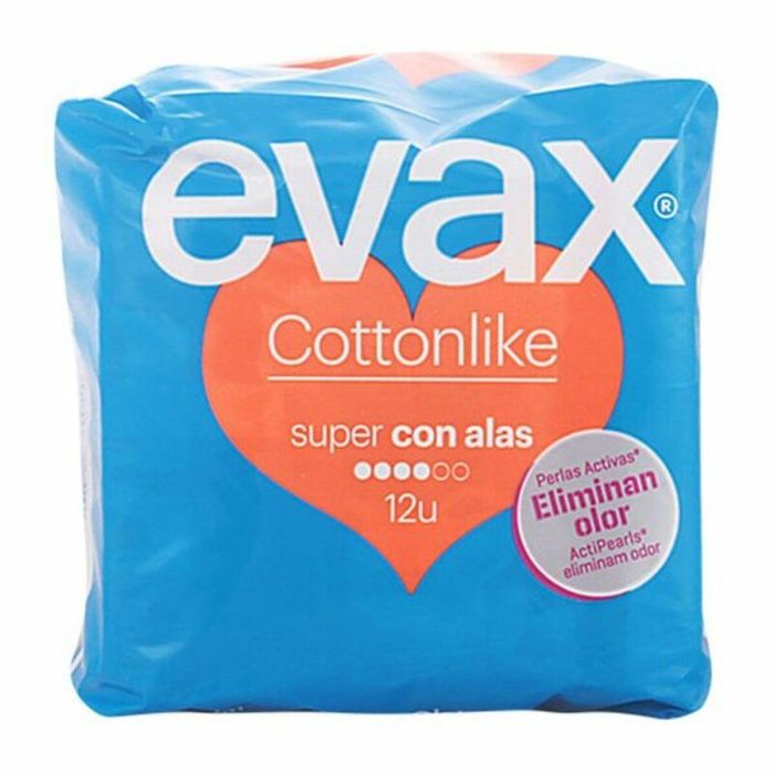 Evax Cottonlike Compresas Super Alas 12 u