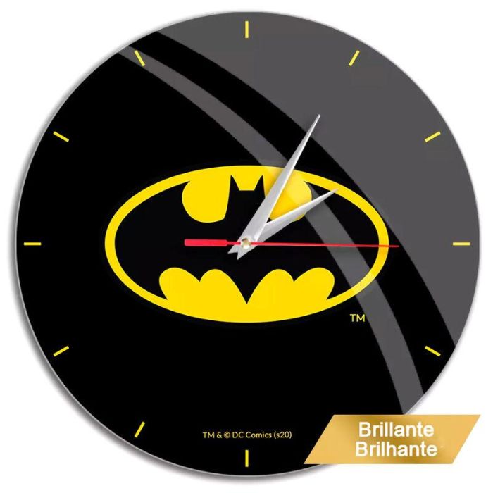 ERT GROUP Reloj de Pared Batman DC Comics 30.5cm con Mecanismo Silencioso y Esfera Brillante y Reflectante 0 ERT GROUP Reloj de Pared Batman DC Comics 30.5cm con Mecanismo Silencioso y Esfera Brillante y Reflectante 0