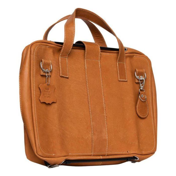 R-Go Tools Laptop bag R-Go Viva, full-grain leather, with integrated laptop stand, shoulder strap, 15.6-inch, brown 2 R-Go Tools Laptop bag R-Go Viva, full-grain leather, with integrated laptop stand, shoulder strap, 15.6-inch, brown 2