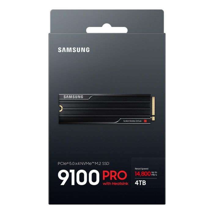 Samsung MZ-VAP4T0 990 PRO 4TB M.2 PCIe 5.0 NVMe SSD con Disipador - 14800 MB/s Lectura, 13400 MB/s Escritura - Para PC Gaming
