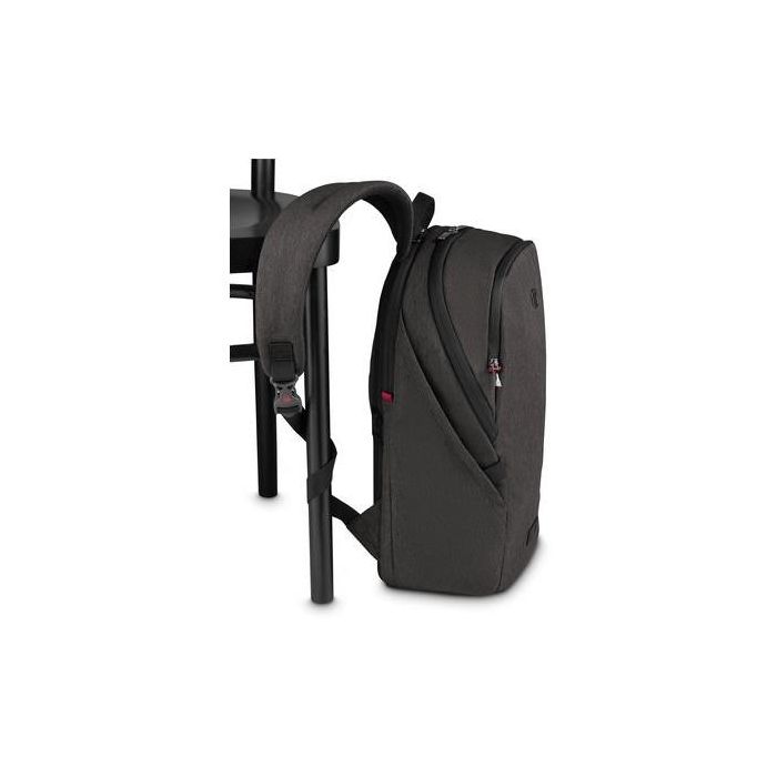 Wenger MX Light Mochila para portátil de 16 pulgadas con compartimento para tablet, poliéster gris, 21L 7 Wenger MX Light Mochila para portátil de 16 pulgadas con compartimento para tablet, poliéster gris, 21L 7