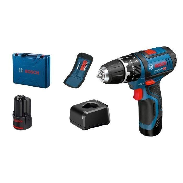 Bosch Professional GSB 12V-5 + 10 Taladro de percusión de accesorio.