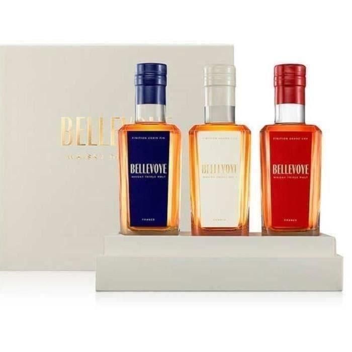 Whisky Bellevoye - Caja Tricolor - 3 x 20cl