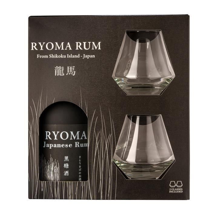 Ryoma - Caja de Ron 40,0% Vol. 70cl + 2 vasos 1