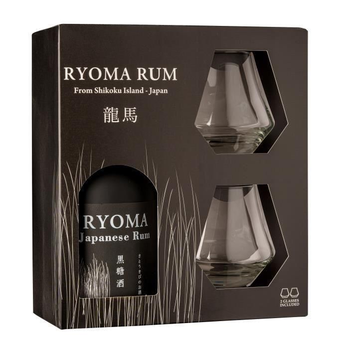 Ryoma - Caja de Ron 40,0% Vol. 70cl + 2 vasos 2