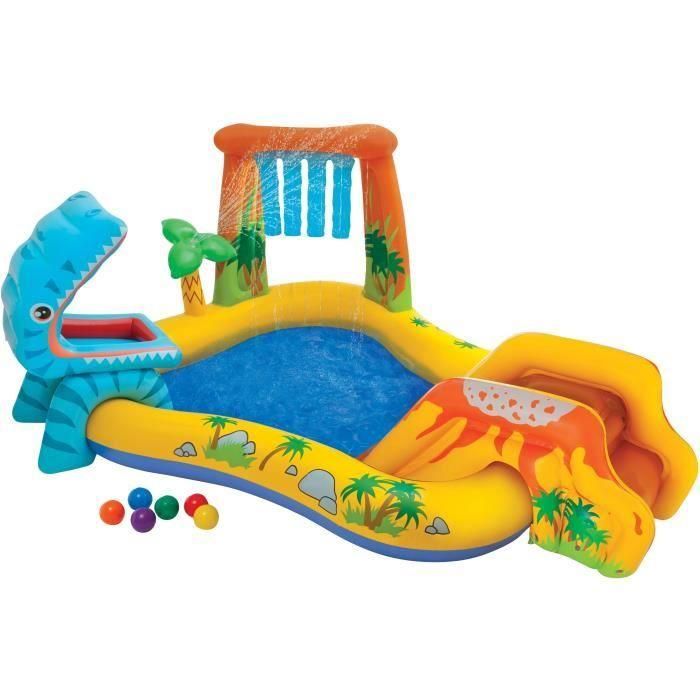 Piscina inflable para niños INTEX / Dinosaurio acuático para juegos 249 x 191 x 109 cm