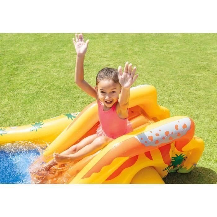 Piscina inflable para niños INTEX / Dinosaurio acuático para juegos 249 x 191 x 109 cm 1