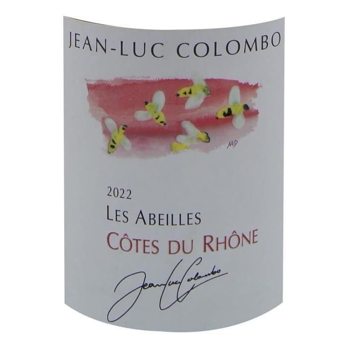 Domaine Jean Luc Colombo Cuvée les Abeilles 2022 Côtes du Rhône - Vino tinto del Valle del Ródano 1