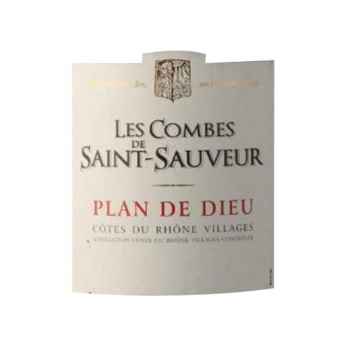 Les Combes de Saint-Sauveur 2019 Côtes du Rhône Village Plan de Dieu - Vino tinto del Valle del Ródano 1