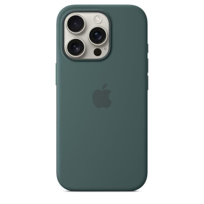 APPLE iPhone 16 Pro - Funda de Silicona con MagSafe - Verde Lago 1