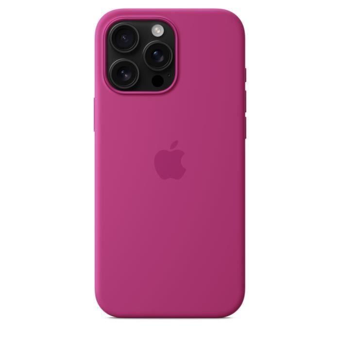 APPLE iPhone 16 Pro Max - Funda de Silicona con MagSafe - Fucsia 3