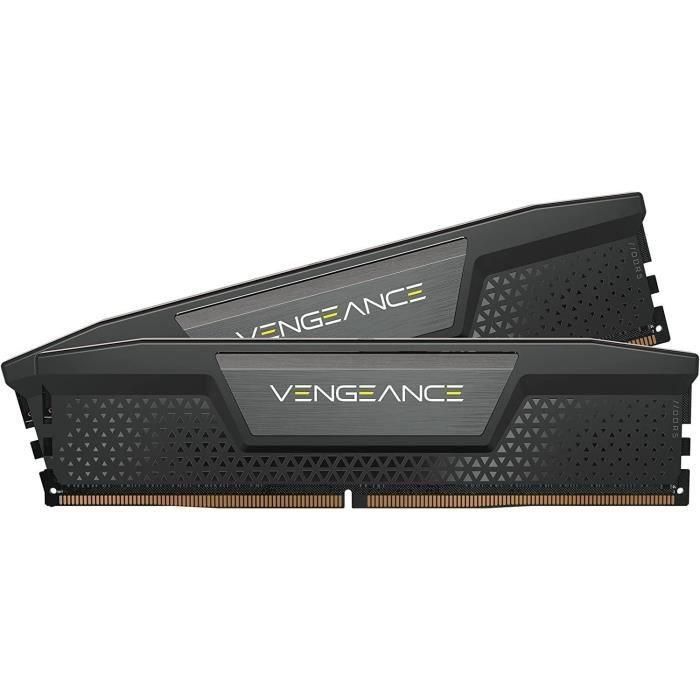 Memoria RAM - CORSAIR - Vengeance DDR5 RAM 64GB (2x32GB) 6400MHz CL32 Compatible con Intel XMP iCUE - Negro (CMK64GX5M2B6400C32)