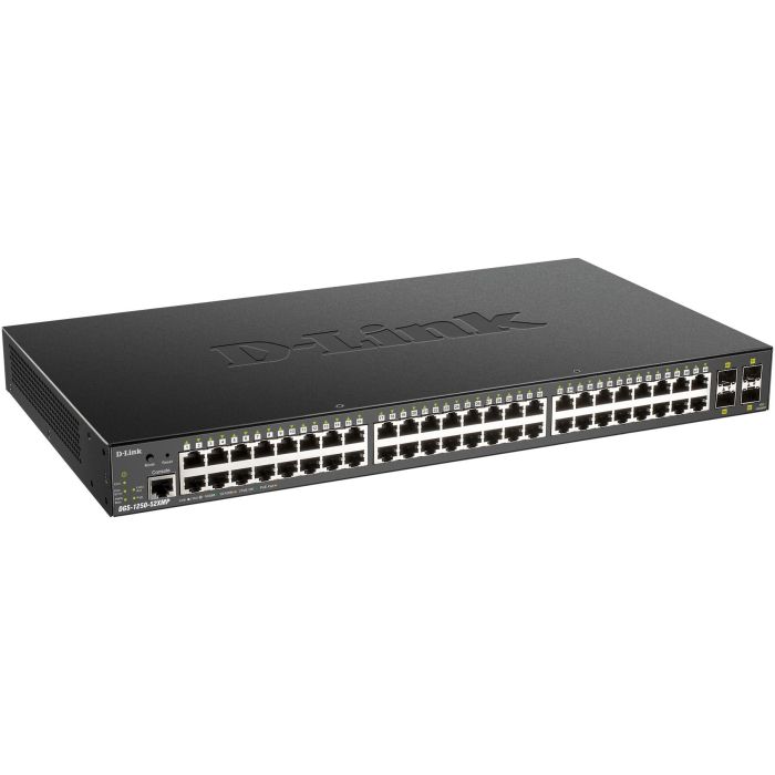 D-Link DGS-1250-52XMP/E Switch Smart Gestionable 52 Puertos (48 PoE Gigabit + 4 SFP+ 10G) - Optimizado para Videovigilancia 1