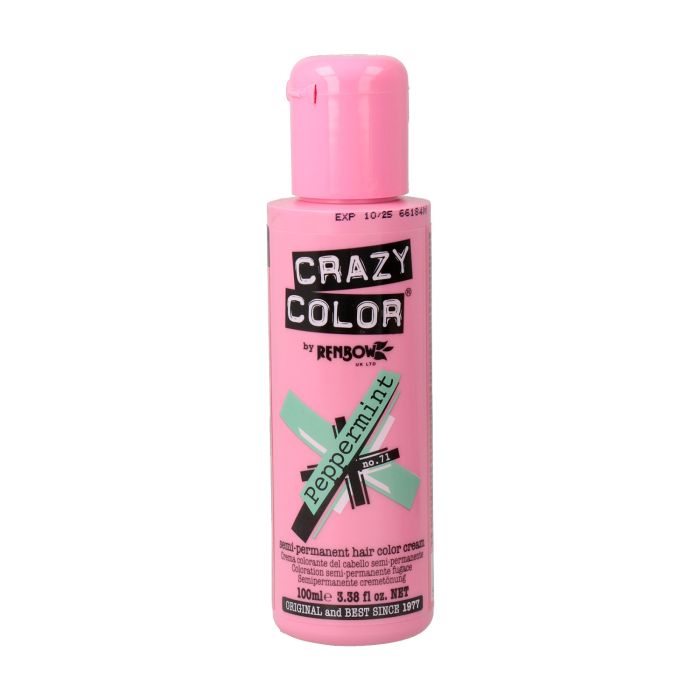 Tinte Semipermanente Peppermint Crazy Color Nº 71 (100 ml)