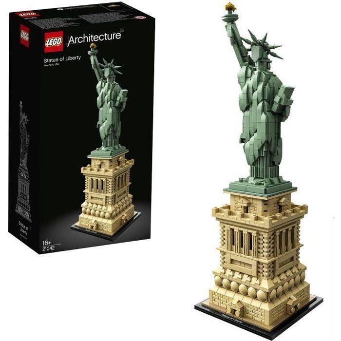LEGO 21042 Architecture La Estatua de la Libertad - Maqueta Réplica Construible con Pedestal y Antorcha Dorada, +16 años 0 LEGO 21042 Architecture La Estatua de la Libertad - Maqueta Réplica Construible con Pedestal y Antorcha Dorada, +16 años 0