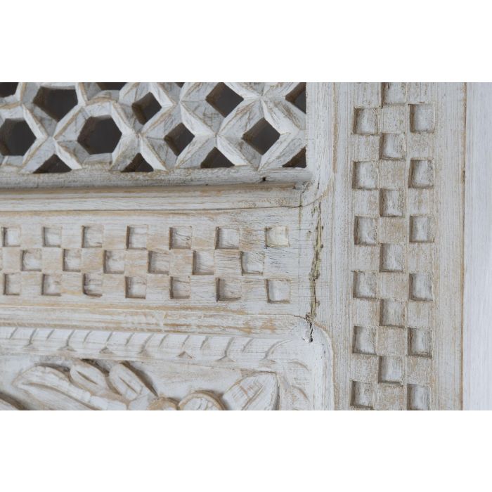 DKD Home Decor Estantería de Mango y MDF Blanca de 6 Estantes 40 x 200 x 180 cm 5
