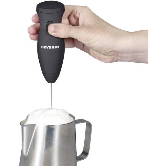 SEVERIN SM3590 Espumador de leche compacto y manejable, Espuma de leche cremosa, pilas incluidas, 11.500 rpm, pulsador 1 SEVERIN SM3590 Espumador de leche compacto y manejable, Espuma de leche cremosa, pilas incluidas, 11.500 rpm, pulsador 1