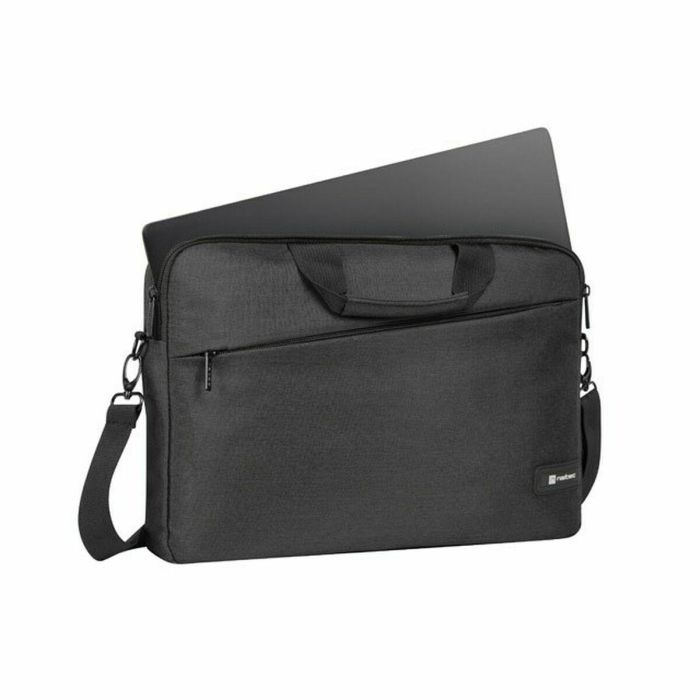 NATEC Beira Maletín para Portátil 15.6" (39.6 cm) Negro con Asa de Transporte y Bandolera 1 NATEC Beira Maletín para Portátil 15.6" (39.6 cm) Negro con Asa de Transporte y Bandolera 1