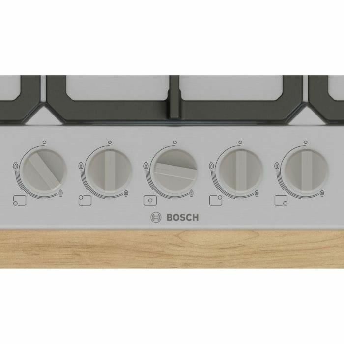 Bosch PGQ7B5K90 Placa de Gas Serie 4 de 5 Fuegos en Acero Inoxidable - 52 x 75 x 4,5 cm 1