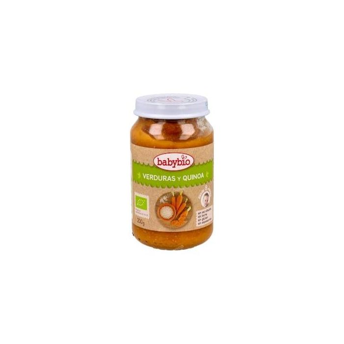 BABYBIO Potito Verduras y Quinoa ecológico 8 Meses 200g - Sin gluten ni espesantes