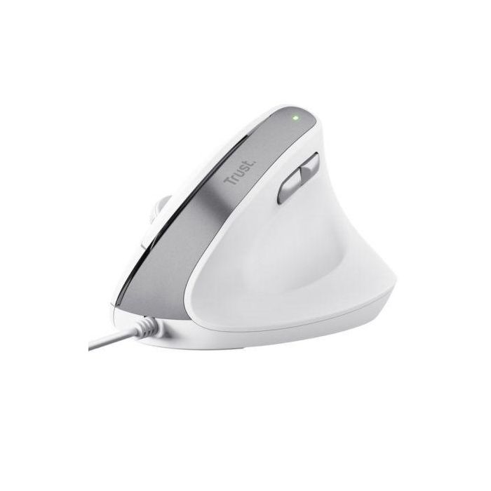 Ratón Ergonómico Trust Bayo II/ Hasta 2400 DPI/ Blanco Ratón Ergonómico Trust Bayo II/ Hasta 2400 DPI/ Blanco