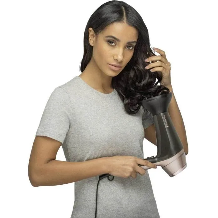 Remington D5706 Secador de Pelo Iónico Curl Confidence 2200W, Cepillo 45mm, Cerámica, Ligero y Silencioso 5