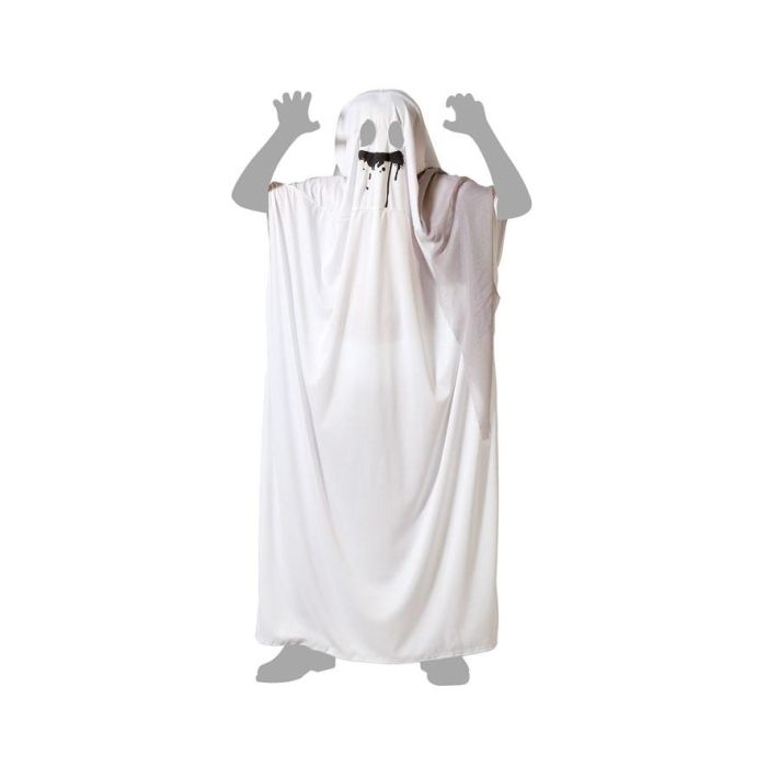 Disfraz de Fantasma Blanco con Capucha para Niño Halloween 7-9 Años - Poliéster 4
