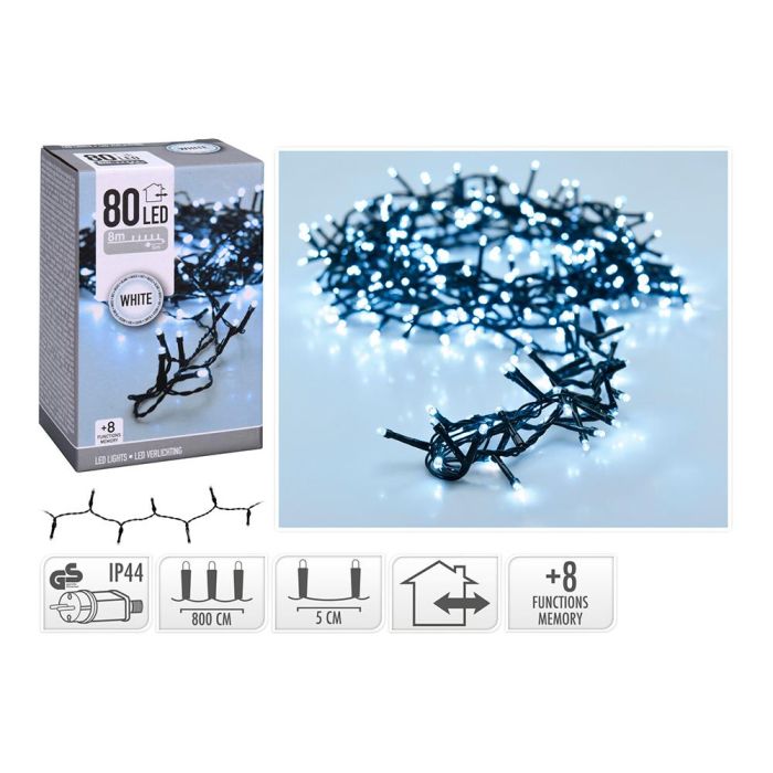Guirnalda 80 Leds Blanco Frío Multifunción Exterior 9m 1