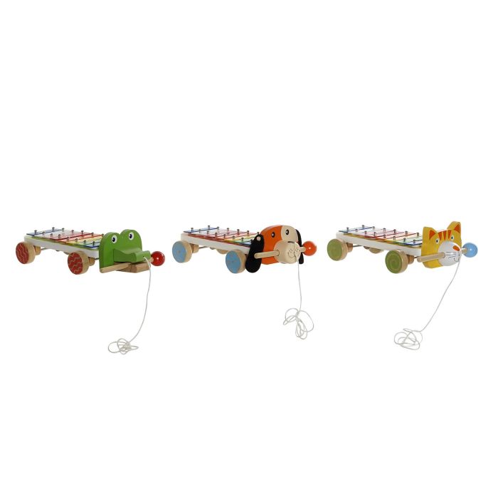 Xilofono Kids DKD Home Decor Multicolor 13.6 x 8.5 x 27 cm (3 Unidades) Xilofono Kids DKD Home Decor Multicolor 13.6 x 8.5 x 27 cm (3 Unidades)