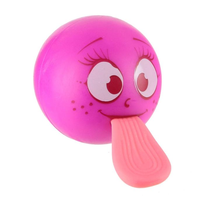 Jeux 2 momes Bola Emoti Lanzador Seche Pleure, Bola de Goma con Lengua para Lanzar Hasta 6 Metros 3
