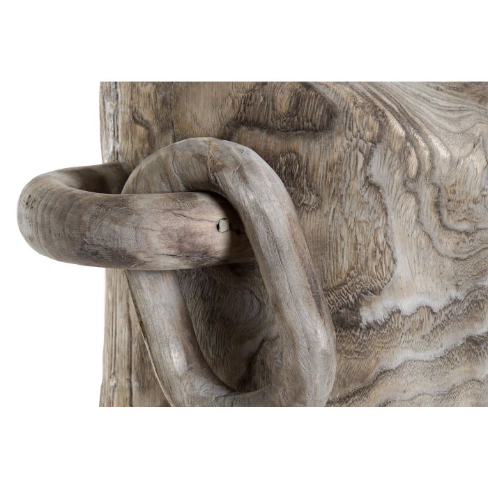 DKD Home Decor Objeto Decorativo Alpino Artesanal de Madera de Sauce Reciclable Color Natural con Medidas 33x49x44 cm 1
