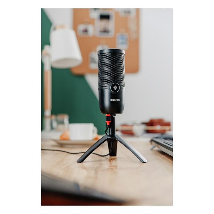 Cherry ZUB UM 3.0 Micrófono de Mesa Cardioide USB Negro 24 bit 96 kHz In Yeámbrico 120 dB 4