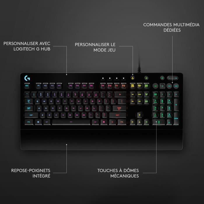 Teclado para juegos LOGITECH G213 Prodigy - AZERTY 5 Teclado para juegos LOGITECH G213 Prodigy - AZERTY 5