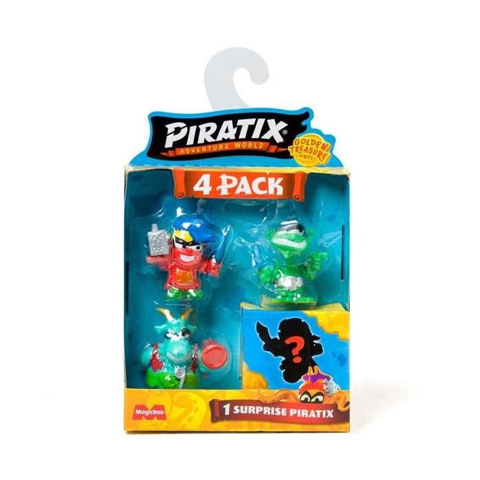 Magic Box Figura Piratix Golden Treasure Pack de 4 con 3 Piratix y 1 Sorpresa 2 Magic Box Figura Piratix Golden Treasure Pack de 4 con 3 Piratix y 1 Sorpresa 2
