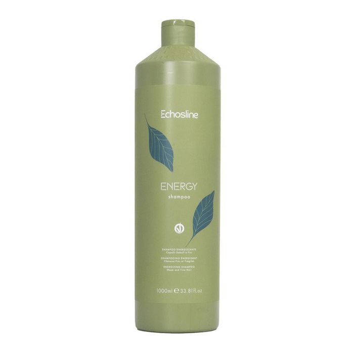 Echosline Energy Shampoo para cabellos débiles y finos 1000ml - Revitaliza y purifica el cuero cabelludo Echosline Energy Shampoo para cabellos débiles y finos 1000ml - Revitaliza y purifica el cuero cabelludo