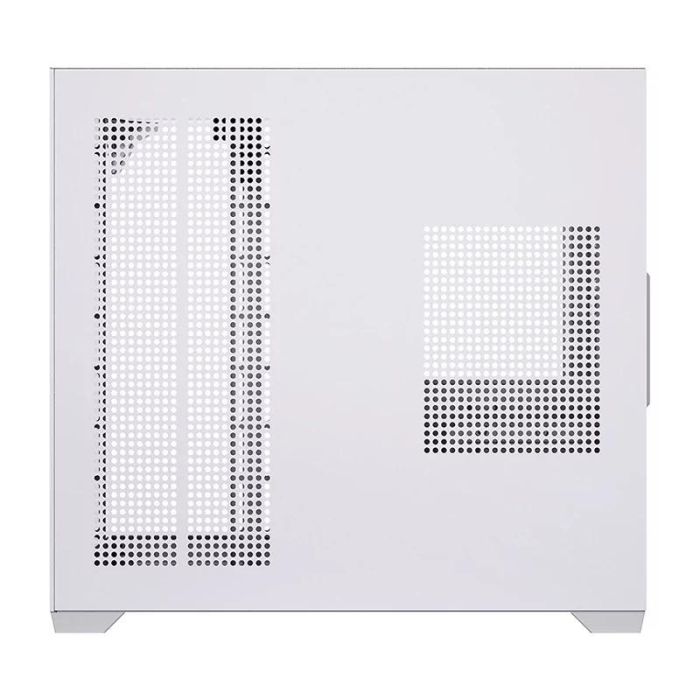 Hiditec CHA010057 Caja Gaming Semitorre SKY Blanco con 3 Paneles de Cristal Templado, Doble Cámara, Soporte Refrigeración Líquida 360mm y USB-C ATX 6