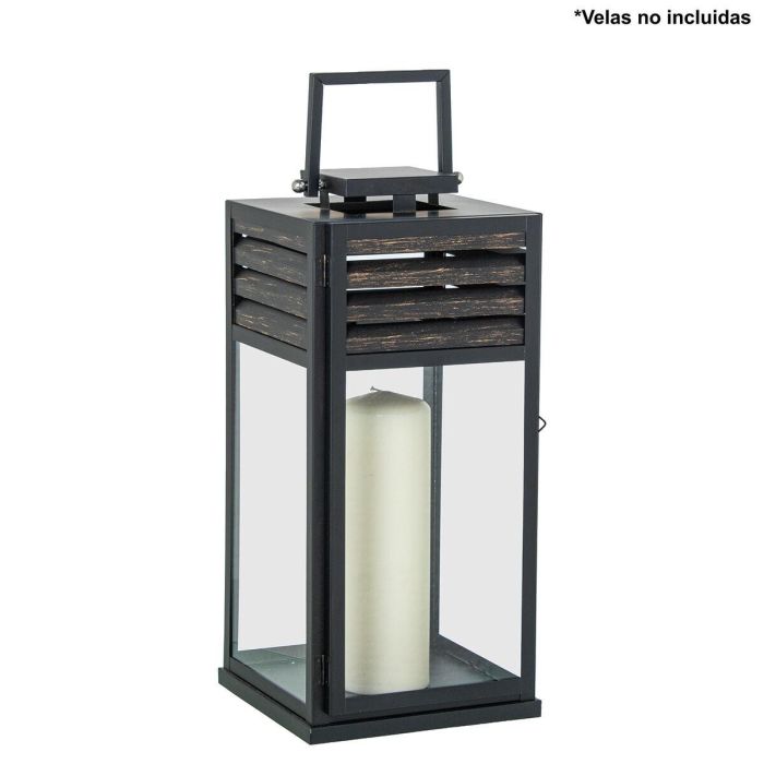 Farol Alexandra House Living Negro Acero 5