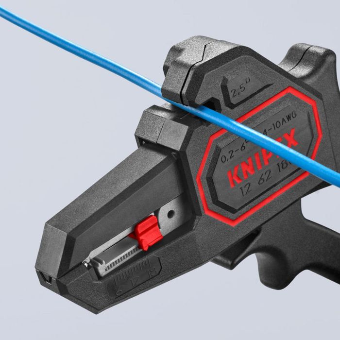Knipex 1262180sb Alicate pelacables automático autoajustable 180x75x21mm para cables 0,2 a 6 mm² 4 Knipex 1262180sb Alicate pelacables automático autoajustable 180x75x21mm para cables 0,2 a 6 mm² 4