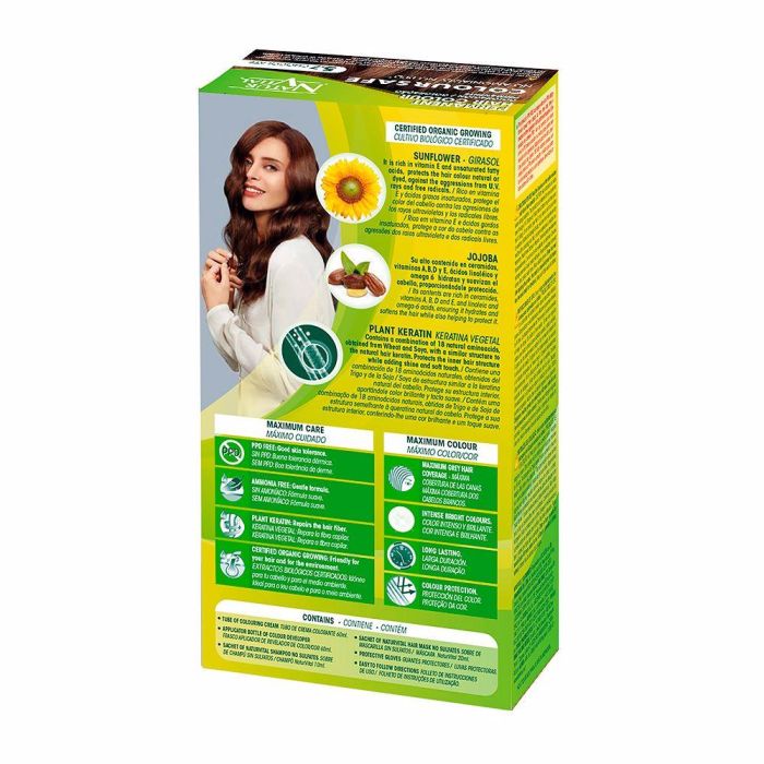 Natur Vital COLOURSAFE Tinte Permanente #5.7-Chocolate Pelo Coloración Duradera sin Amoniaco ni Parabenos 150ml