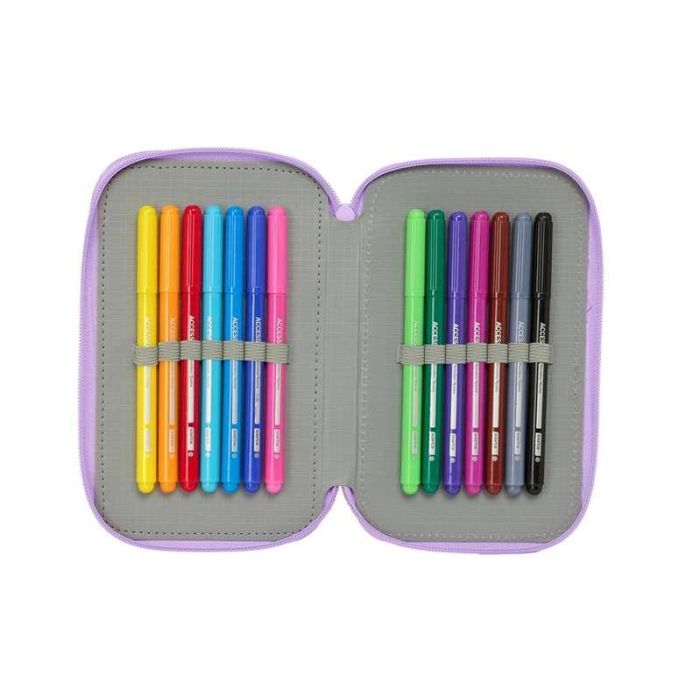 Plumier triple 37 pcs unicorn academy 12,5x19,5x5,5 cm 4 Plumier triple 37 pcs unicorn academy 12,5x19,5x5,5 cm 4