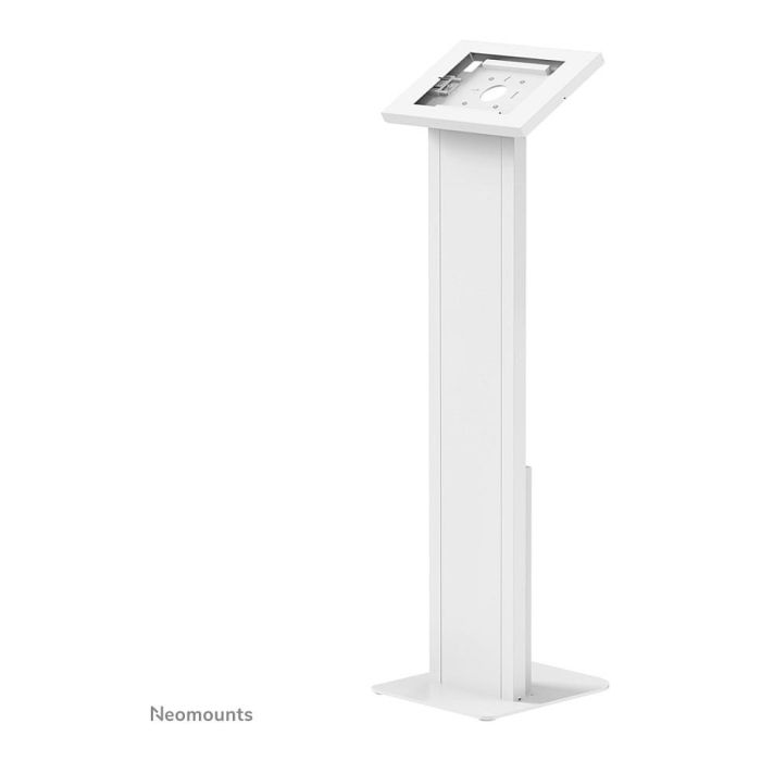 Neomounts FL15-750WH1 Soporte de suelo para tablets 9.7-11" - bloqueable, Blanco, Acero, Piso, Cerradura para puerta corredera con pulsador