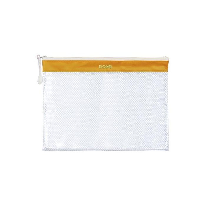 Dosier Sobre Dohe Cremallera A4 Pvc Amarillo (Set de 12)