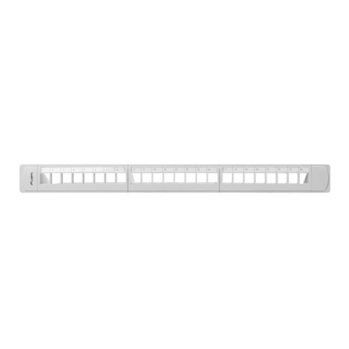 Lanberg Panel para Rack 19" 1U de 24 Puertos para Módulos Keystone No Equipado Gris RAL7035 1