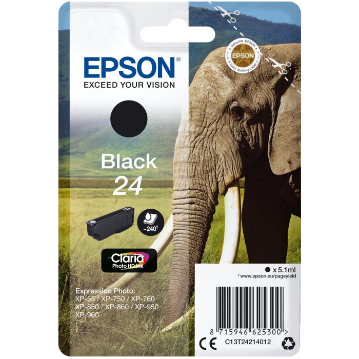 Epson Claria Photo HD Ink Cartucho Negro 24 Expression Photo XP-950