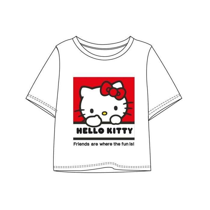Camiseta corta single jersey hello kitty 4 años Camiseta corta single jersey hello kitty 4 años