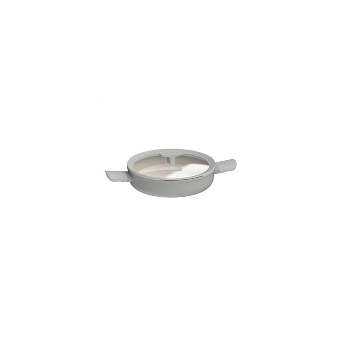 Berghoff Sartén con 2 asas 26cm - 2.9L + Tapa, Apto para Inducción, Aluminio Reciclado y Revestimiento Cerámico