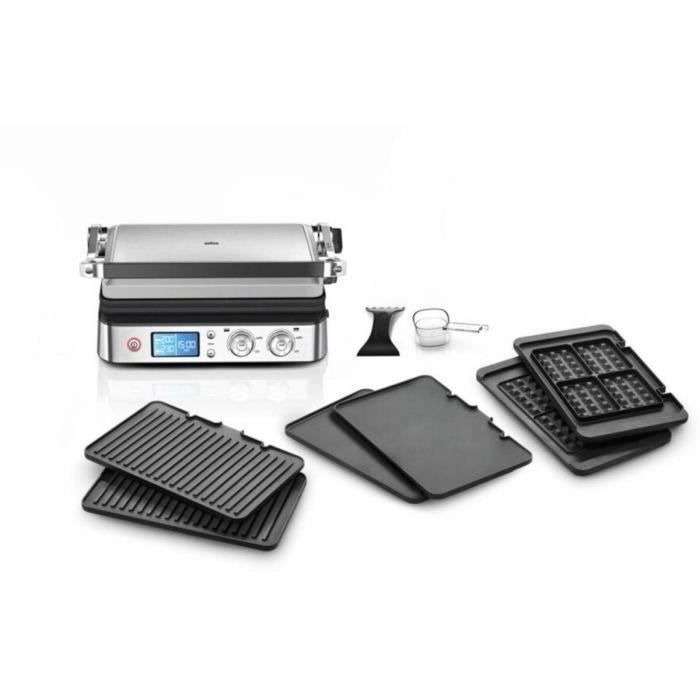 Braun AAAQQ27117 Parrilla multifunción Multi Pro 9, 2000W con 3 Posiciones de Calentamiento, Diseño Negro/Acero Braun AAAQQ27117 Parrilla multifunción Multi Pro 9, 2000W con 3 Posiciones de Calentamiento, Diseño Negro/Acero