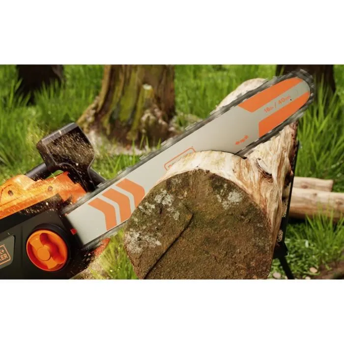 Black+Decker BECS2040-QS Motosierra con Cable 2000 W 40 cm Tensor Cadena Sin Herramientas 2